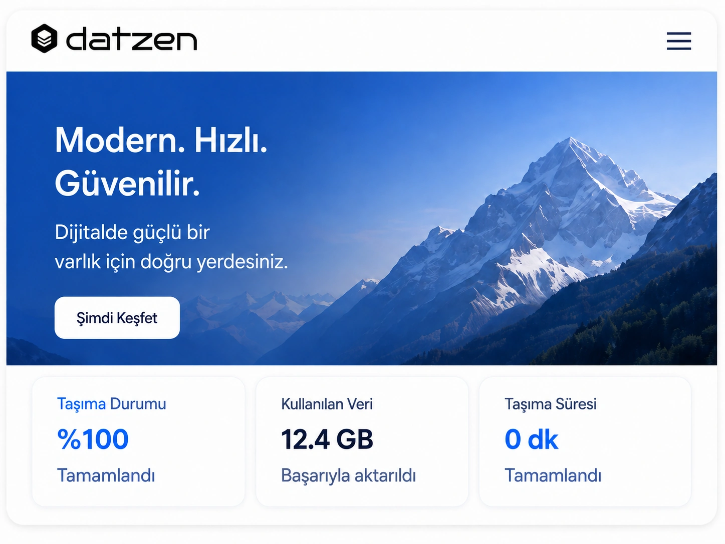 Taşıma durumu paneli önizlemesi